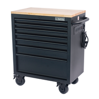 Armoire à outils 76 cm, 07 tiroirs, verrouillable, sur roulettes, en acier thermolaqué durable, personnalisable OEM, haute qualité, pour mécanicien, garage