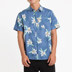 Chemise Hawaïenne Florale d'Été 2026 pour Homme – Décontractée, Ample, en Tissu Tricoté Anti-Boulochage, Tissu Sergé Tendance, Popeline Infroissable Simple - Product Image 4