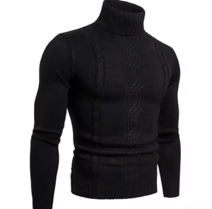 Classic <b>Men's</b> Winter Warm Fleece Pullover Knitwear Sweater Cozy & Comfy with Comfortable <b>Stretchy</b> Fabric Sustainable Logo Front - Product Image 5