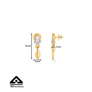 Pendientes de Moda Quantum Glint en Oro Amarillo para Mujer - Product Image 5