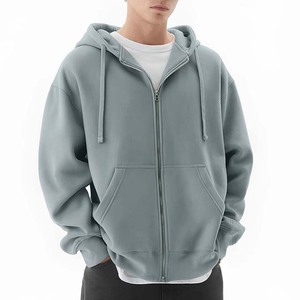 Sudaderas con capucha de moda de alta calidad Logotipo personalizado 2025 Precio de fábrica Por encargo Venta caliente Color sólido Sudaderas con capucha de precio barato para hombres Zip Up - Product Image 2