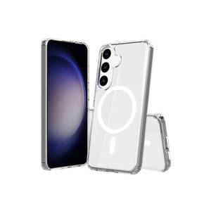 Coque rigide transparente compatible MagSafe pour Samsung Galaxy S25 Plus, design gaufré TCMK, protection pour téléphone portable - Product Image 2