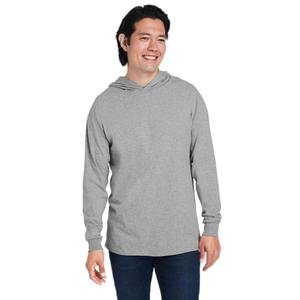 Camiseta de Manga Larga con Cuello Redondo de Algodón para Hombre, Sudadera con Bolsillo Tipo Canguro, Camiseta con Capucha de Manga Larga - Product Image 4