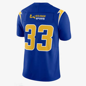 Jersey de Fútbol Americano Profesional y Universitario, Logotipo Bordado Personalizado, Nuevo Jersey Sublimado Personalizado con Cuello en V - Product Image 2