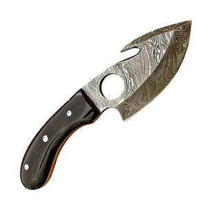 Couteau à désosser Jexmoo OEM, fabriqué à la main, en acier Damas de qualité industrielle, manche en bois de résine, étui en cuir, cadeau idéal pour le camping et la chasse - Product Image 6