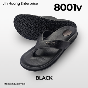 Chanclas de PVC para hombre, con punta abierta, informales, para exteriores, ligeras, antideslizantes, cómodas, color azul, hechas en Malasia @migo 8001v - Product Image 4