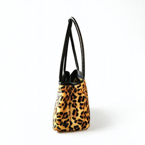 Élégant imprimé léopard tendance en cuir véritable pour femmes Hobos sac à bandoulière décontracté soirée utilisation doublure en coton fermeture zippée deux - Product Image 2