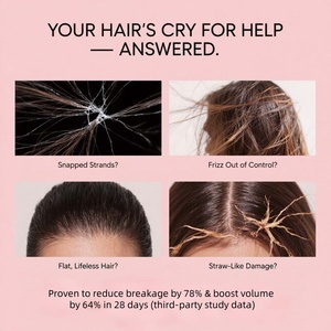 Salon professionnel <span class=keywords><strong>masque</strong></span> lissant à la kératine 250ml 72H effet lissant Protection thermique huile d'argan caractéristique de réparation des cheveux - Product Image 2