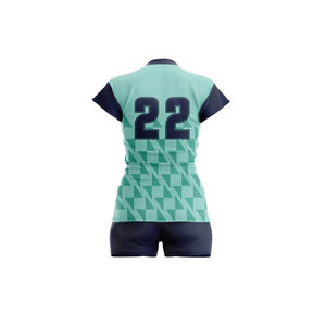 Vêtements de sport de volley-ball unisexe sans manches 100% polyester respirant Ensembles de sublimation d'uniformes de sport pour adultes imprimés avec logo personnalisé - Product Image 3