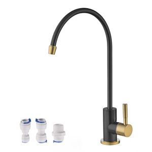 High Durability Ceramic Cartridge Kitchen Faucet Single Hole Mount <b>Brushed</b> Finish For Household Kitchen - Product Image 1