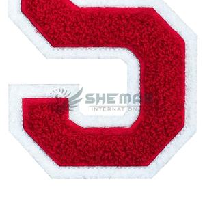 Parches bordados de chenilla de nuevo diseño, transferencia de calor impresa en tu ropa, superventas, parches bordados de chenilla OEM - Product Image 3