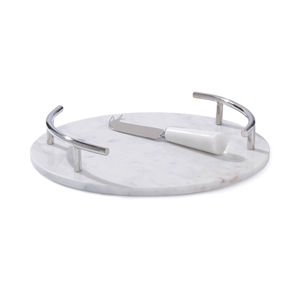 Plateau de service en acrylique de style premium avec poignées Plateau décoratif multifonctionnel moderne Affichage à la maison Plats de service - Product Image 6