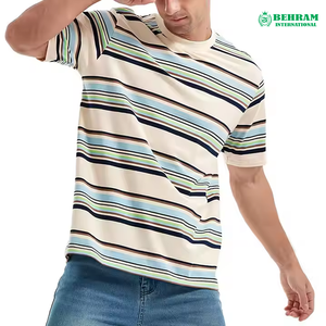 Nouveau design 2025, t-shirts pour hommes surdimensionnés, 100% coton, col rond, coupe ample, respirant, écologique, 230g, fabriqués au Pakistan - Product Image 5