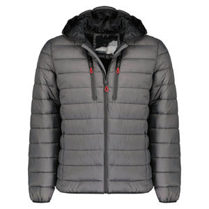 Spécial hiver Veste à capuche coupe-vent respirante isolée avec fermeture éclair Veste chaude matelassée classique avec logo personnalisé - Product Image 2