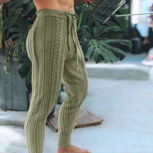 Pantalones de Hombre de Peso Medio, Tejidos, para Otoño e Invierno, de Poliéster/Algodón, con Frente Plano, Corte Regular, Estilo Informal Elegante, Elásticos - Product Image 4