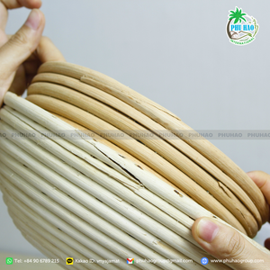 Vente chaude de l'usine vietnamienne paniers d'épreuvage de pain en rotin naturel durable de différentes tailles - Product Image 3