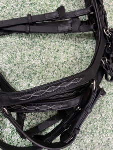 Micklem Deluxe Competition Horse Brida Cuero marrón y PVC Plegable Western Halter Headstall Horse Equipment - Product Image 4