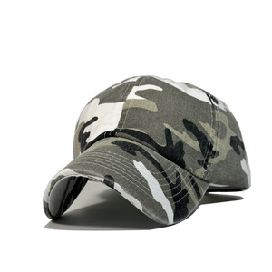 หมวกแก๊ปปีกโค้งลายพราง ผ้าทวิลล์คอตตอน ป้องกันแสงแดด สไตล์ลำลอง สำหรับผู้ชายและผู้หญิง ขายส่ง - Product Image 4