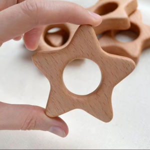 Anillos de Servilleta Redondos de Madera de Diseño Moderno, Diseños Únicos Personalizados para Regalos, Decoración de Mesa de Madera Natural, Arte Lunar de la India - Product Image 1