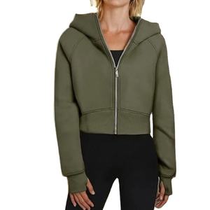 เสื้อฮู้ดโอเวอร์ไซส์สำหรับผู้หญิงเสื้อแขนยาวมีกระเป๋าหูรูดเสื้อกันหนาวแฟชั่นสีพื้นมีซิปทรงหลวมไซส์ใหญ่พิเศษสำหรับฤดูใบไม้ร่วง - Product Image 1