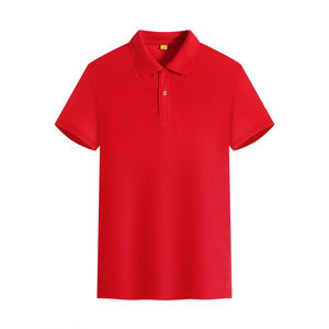 Logo de golf en tricot écologique en polyester pour hommes, coupe régulière, solide, pour bouton, manches courtes, taille plus, décontracté, anti-rides - Product Image 4