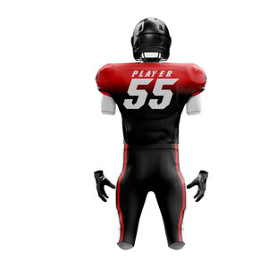 Tenues d'équipe de football américain sur mesure OEM 2025 de haute qualité, imprimées, respirantes, à séchage rapide, grandes tailles, ensembles courts d'été 100 % - Product Image 4