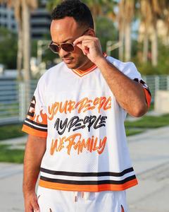 Conjunto de camisetas de fútbol americano juvenil estilo callejero moda impresa personalizada conjunto de camisetas y pantalones cortos de fútbol americano secado rápido - Product Image 4