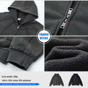 Premium 400 GSM Hoodies Coton Lourd Unisexe Sweats Confortable Chaud Durable Usine Directe En Gros Approvisionnement Personnalisé - Product Image 6