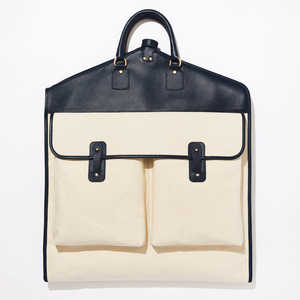 Sac de transport pour vêtements en cuir et toile de qualité supérieure, pliable, imperméable, respirant, écologique, organiseur de voyage pour - Product Image 1