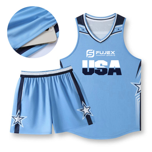 Uniformes de basket-ball athlétiques personnalisés pour les jeunes hommes et femmes maillots de sport imprimés et shorts ensembles de chemises de sport - Product Image 5