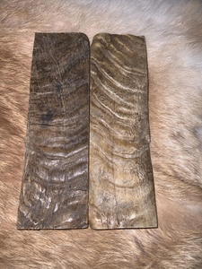 Manche de couteau en corne de bélier sculpté à la main |   Écailles de corne naturelle authentiques de forme irrégulière pour les fabricants de couteaux - Product Image 6