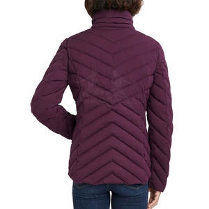 Veste matelassée d'hiver à manches longues de grande taille, dernière conception de vêtements pour femmes, veste matelassée de couleur jaune - Product Image 6