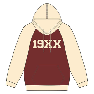 Sudadera con Capucha DST Delta Negra con Rayas Rojas en los Mangas, Mezcla de Algodón, Ropa de Hermandad Griega Divine Nine - Product Image 2