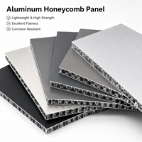 Panneau en nid d'abeille en aluminium AHP ACM gris argenté avec revêtement PVDF personnalisé, léger et facile à installer pour la décoration de devanture de magasin