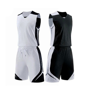 Personnalisable Réversible Respirant Sans Manches 100% Polyester Ensemble de maillots de basket-ball de haute qualité pour les uniformes de l'équipe des adultes - Product Image 4