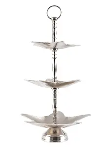 Soporte de pastel de metal pulido con espejo de acero inoxidable, forma redonda, cubiertos de gran tamaño, restaurante y soporte de artículos de hotel - Product Image 2