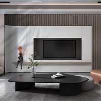 Panneau mural en PS à texture marbrée de qualité supérieure, imperméable, moderne, à lattes cannelées pour la décoration murale des hôtels et des bureaux