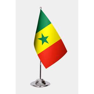 Drapeaux de table imprimés numériquement pour le Sénégal - Product Image 1