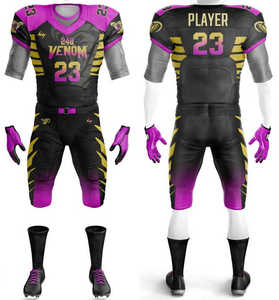 Camiseta de fútbol americano con sublimación personalizada de alta calidad, ropa de uniforme de fútbol americano personalizada más nueva para adultos - Product Image 6