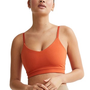 Soutiens-gorge de sport doux hautement extensibles pour femmes Sangle non réglable Yoga Fitness Plus Size Seamless - Product Image 2