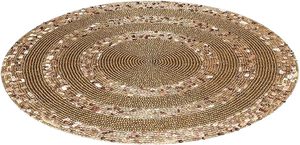 Three Sequence Circle <b>Beaded</b> <b>Placemat</b> for Dining Table Wedding Reception New Year Parties-Elegant Design for Mats & Pads - Product Image 2