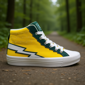 Chaussures de skate Khwela Hi - Jaune/Vert - Product Image 3