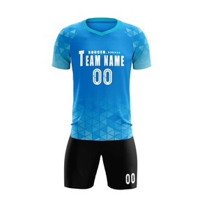 Uniforme de Fútbol Personalizado al por Mayor, Impresión Digital, 100% Poliéster, Secado Rápido, Camiseta y Pantalones Cortos de Fútbol, Absorción de Sudor, Alto Rendimiento - Product Image 5