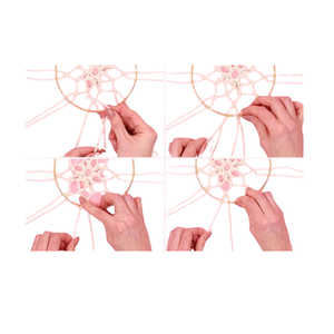 Atrapasueños de macramé decorativo para el hogar de Material Natural para colgar en la pared disponible a un precio asequible para la decoración del hogar - Product Image 3