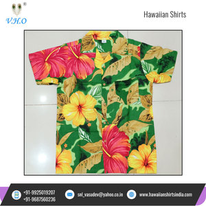 Camisas hawaianas de poliéster para hombre, camisas de media manga con estampado de flores grandes, respetuosas con el medio ambiente - Product Image 6