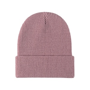 Bonnets Chapeaux Logo personnalisé Ski Warm 100% Bonnet en tricot côtelé acrylique Hiver 2026 - Product Image 4