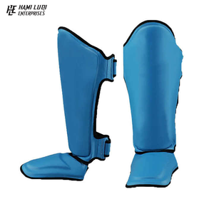 Protectores de Espinilla y Empeine de MMA Personalizados al por Mayor, Protectores de Espinilla de Kick Boxing Hechos de PU y Cuero para Protección, Diseña el Tuyo - Product Image 1