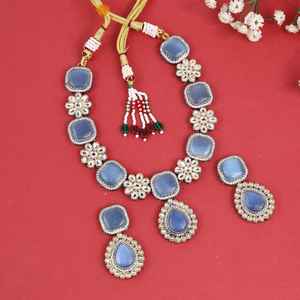 Últimos diseños, collares hechos a mano, joyería india para mujer, ropa de boda, conjuntos de joyería nupcial, conjuntos de joyería chapada en oro para mujer - Product Image 6