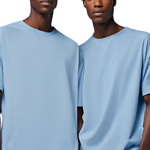 T-shirts pour hommes personnalisables blancs et noirs, qualité supérieure, respirants, 100% coton, manches courtes, broderie, tissu Oxford - Product Image 3