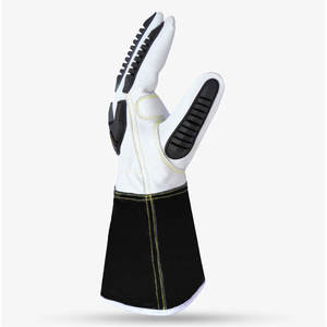 Guante de piel de cabra original Skatiq de primera calidad, 5 puños con protección contra cortes de impacto, resistente al agua, para construcción, TPR - Product Image 5